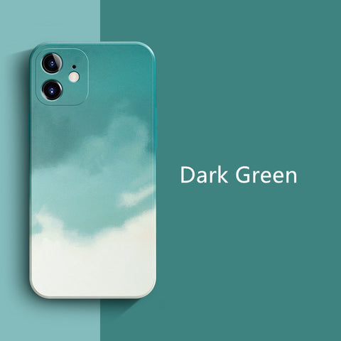 Dark Green Water Color Case