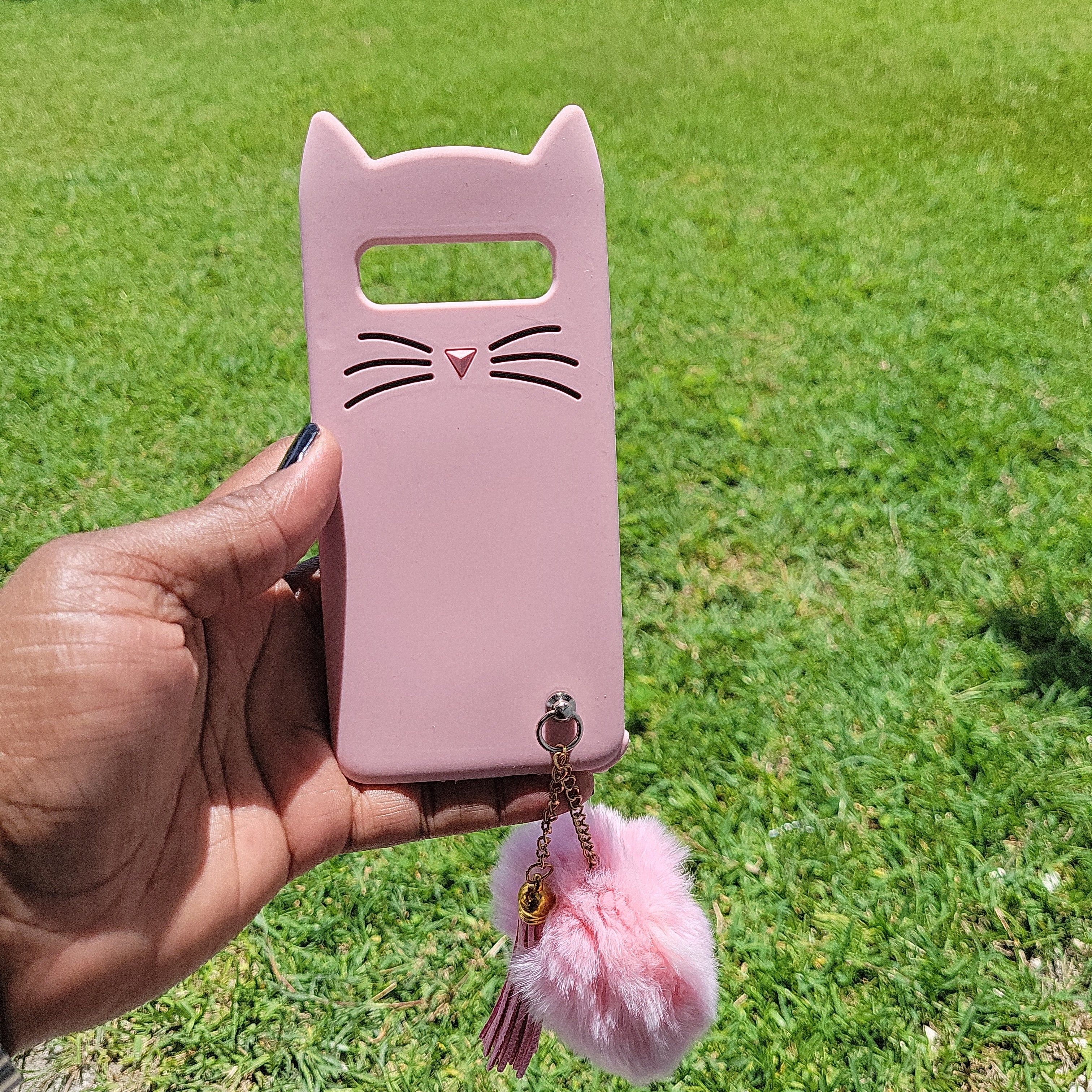 Cat With Puff Pink