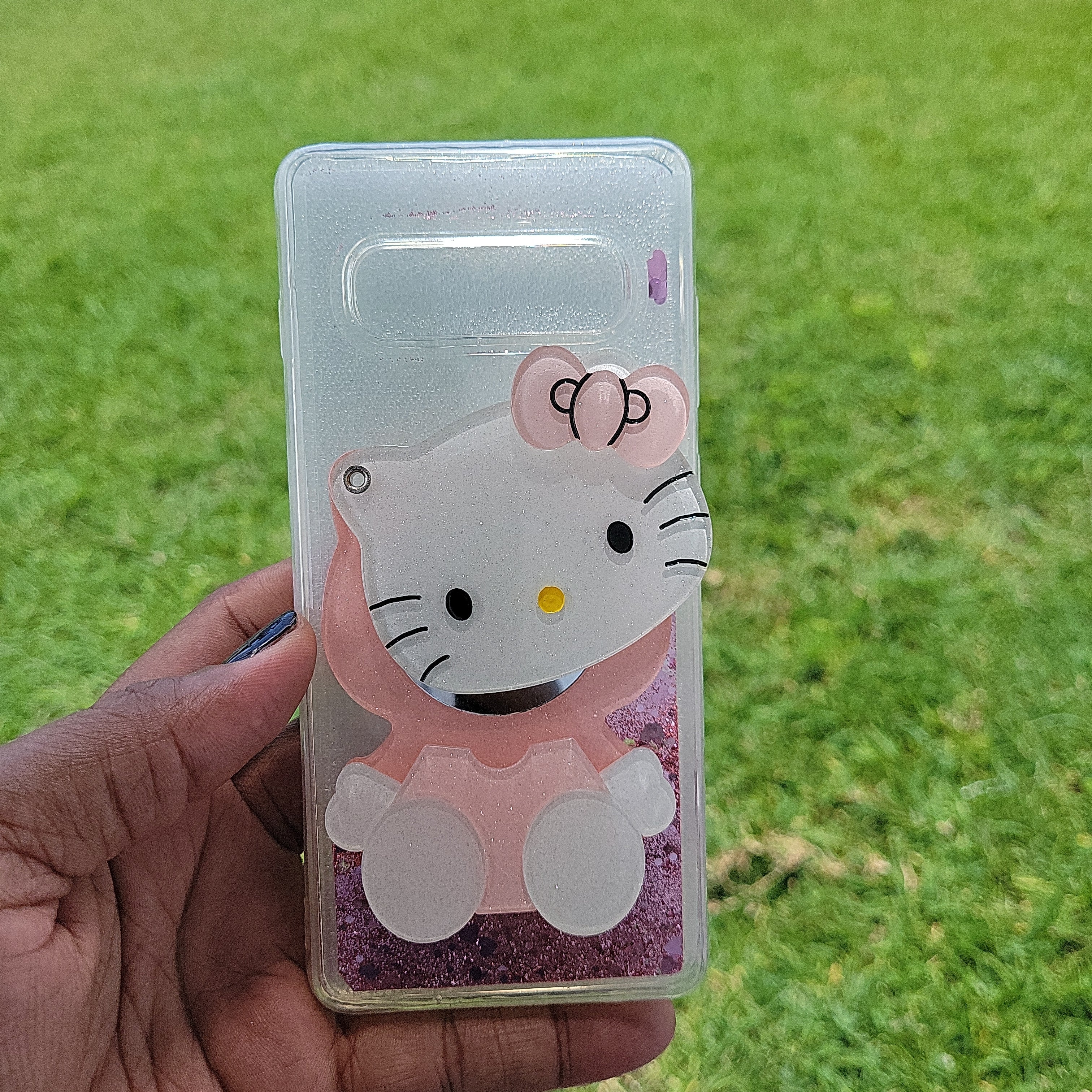 Hello Kitty Glitter Liquid With Mirror