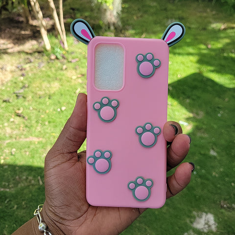 Cartoon Paw Pink With Pink Paw Popsocket
