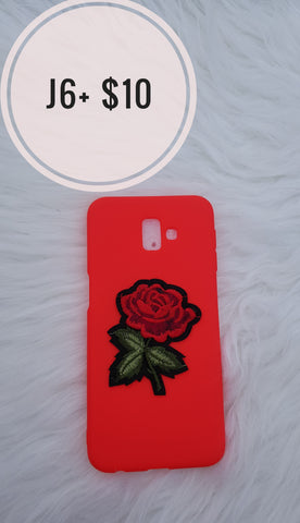 Silicone Red With Rose
