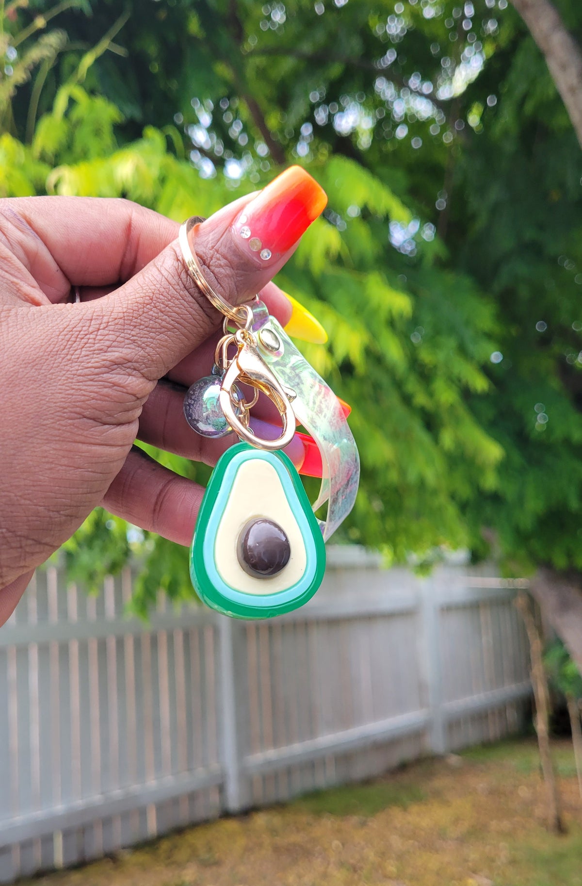 Keychain avocado