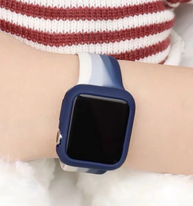 Pastel Blue Rainbow Apple Watchband